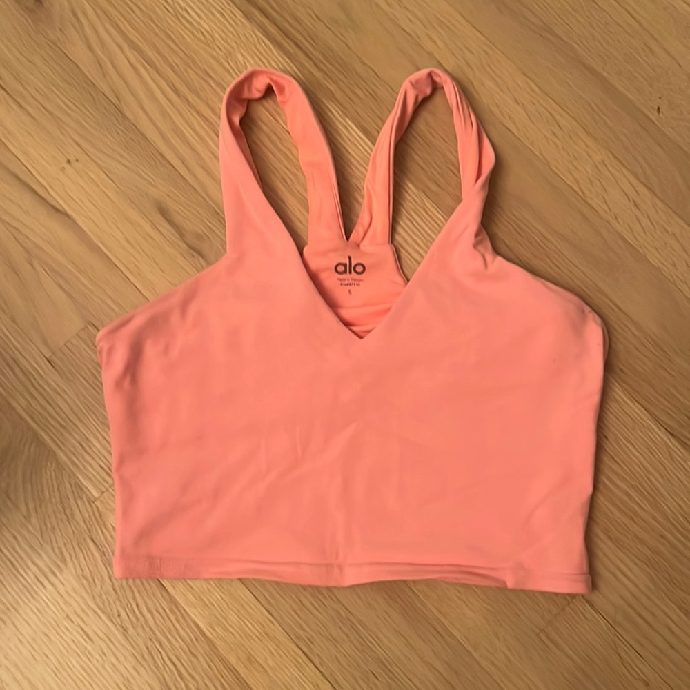 Alo Yoga Pink Real Bra Tank